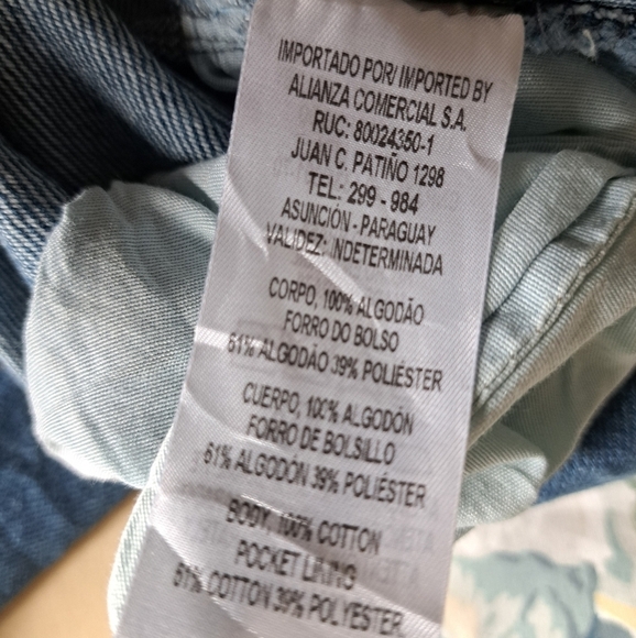 LUNENDER BRAZIL high waist wide leg jeans cut out waistband grunge EMO EU 40 - Picture 10 of 14